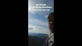 View from the top - Mt LeConte - Great Smoky Mtns Natl Park #hiking #mountains #gsmnp #leconte