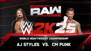 WWE2K5 - Эй Джей Стайлз против Си Эм Панка | Чемпионат мира в тяжелом весе