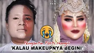 PENGANTIN NANGIS LIAT MAKEUPNYA BEGINI! 🥺 | TUTORIAL MAKEUP MEDOK BIKIN PANGLING