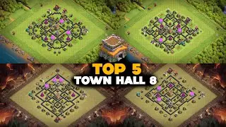 TOP 5! Town Hall 8 TH8 Base Layout + Copy Link 2025 | clash of clans