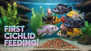 African Cichlids Fish Ko Food Khilaya | Feeding African Cichlids First Time