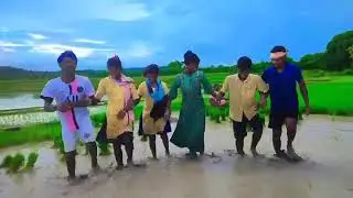 New santali dabung dance at grain field।।।