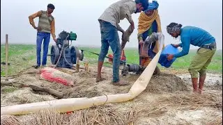 Kisan Farming Engine Water Pump | 12 hp Engine Water Pump Machine Setup l Kisan Ka Indian Water Pump