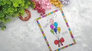 New year card ideas 🩷🩷🩷 #crafting #artandcraft#viralvideo  #trending #cardmagictutorial