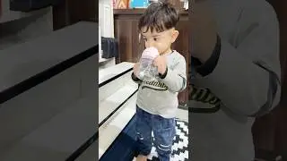 How to teach a baby to use straw | straw training for baby or toddler