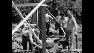 Aufbau Des Gemmeinschaftshauses Durch Freiwilligen Arbeitsdienst (1939)