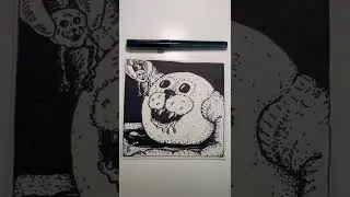 Cute and Creepy - Timelapse doodle #shpawen #drawontrash