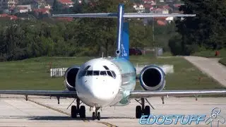 Blue1 - Boeing 717-2CM OH-BLH - Takeoff from SPU/LDSP Split airport