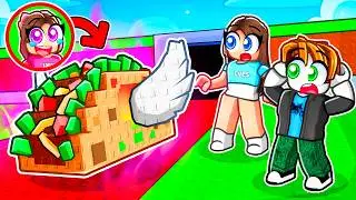 Я притворился новым удачливым блоком, чтобы потроллить свою сестру в игре «Украсть мозгогнил»..