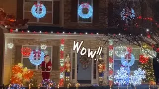 Driving through neighborhoods and looking at Christmas lights 🚗🎄