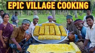 We Cracked 1,000 Eggs to Make the BIGGEST Egg Roll Ever! 🍳🔥 | Village Mega Cooking