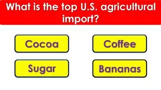 USA Agriculture MCQ Quiz 🇺🇸 | American Farming & Crops | General Knowledge Questions