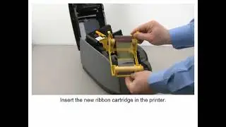 ZEBRA KART YAZICIYA RİBON NASIL TAKILIR?     Zebra ZXP Series 3 Printer   Loading Ribbon