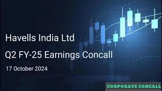 Havells India Ltd Q2 FY24-25 Earnings Concall