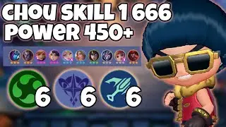CHOU SKILL 1 COMBO 666 ASTRO MM ELEMENTALIST POWER 450+ MAGIC CHESS  MOBILE LEGENDS