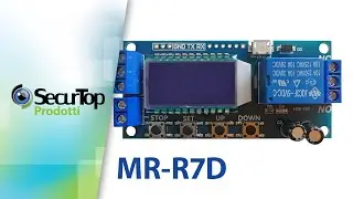 SecurTop MR-R7D: relè temporizzato con 7 funzioni e display