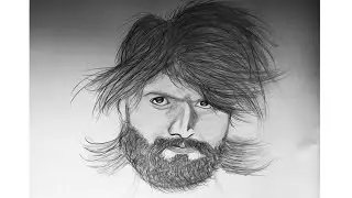 K.G.F | Drawing tutorial Yash  sketch | pencil art | let&rsquo;s draw it |