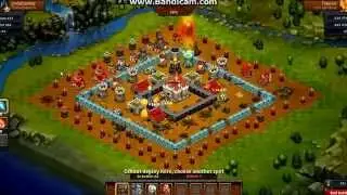 throne rush attack mage and troll , by ozhora