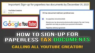 HOW TO SIGN-UP FOR PAPERLESS TAX DOCUMENTS IN ADSENSE BY DECEMBER 31, 2021