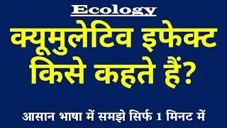 Cumulative Effect (क्यूमुलेटिव इफेक्ट) किसे कहते हैं? | Environmental Impact Assessment ⏳