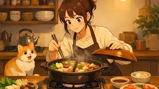 A Cozy Winter Dinner Alone with a Warm Homemade Soup | ghibli style Slow Living