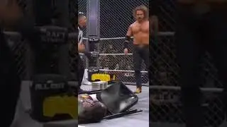 Adam Page's brutal chairshot to Swerve Strickland at All Out! #wrestling