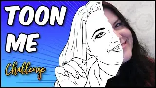 Художественный челлендж TOON ME // Рисую себя в мультяшном виде