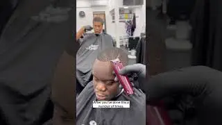 Do THIS to get a CLEAN line parting #shorts #haircut
