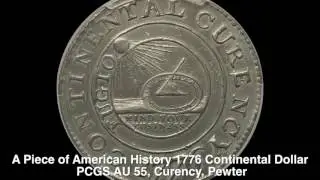 Континентальный доллар 1776 года PCGS AU 55