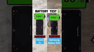 Xiaomi 14 vs Samsung Galaxy S24 Battery Drain Test #xiaomi14 #samsunggalaxys24 #batterylife #shorts