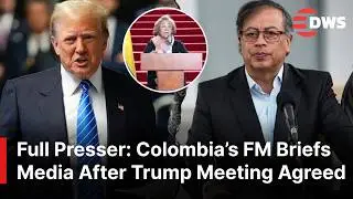 FULL PRESSER: Colombia&rsquo;s FM Rosa Villavicencio Briefs Media After Petro&ndash;Trump Meeting Agreed | AC1E