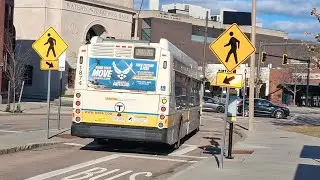 Riding MBTA route 59 to Watertown via Needham St. (announcements only)
