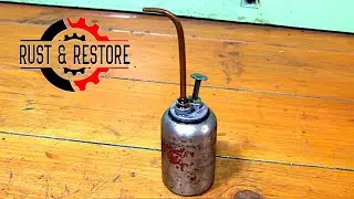 Punctured oil can I'm attempting a full restoration!  [ASMR]