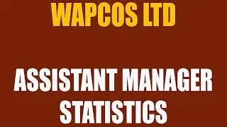 WAPCOS Ltd recruiting Assistant Manager Statistics in Kochi I Government Jobs 2019
