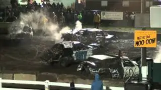 Caledonia fair 2012 Demo derby Feature,full size V8 cars.