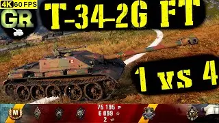 World of Tanks T-34-2G FT Replay - 7 Kills 3.2K DMG(Patch 1.4.1)