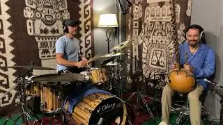 World Music in Bali Indonesia - Live in Studio - The Kora and Drum kit
