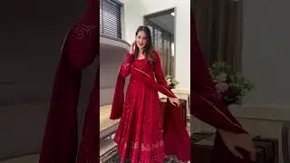 लाल इश्क ❤ Designer Red Anarkali Review By Swara Designer | Price ₹ 1599/- |DM +91 7202043606 #dress