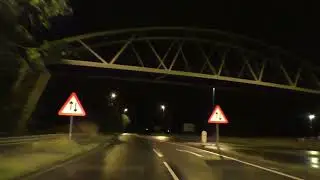 Night Drive On The A44 & A4440 Worcester Bypass, Worcestershire, England 15th September 2024