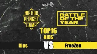 Rius vs FreeZen | KIDS TOP16 | BOTY CE x HIPHOP PFINGSTCAMP 2023