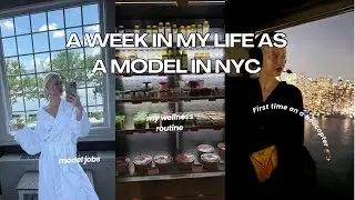 A week in my life as a model in nyc: my model jobs, wellness routine and FIRST TIME ON HELICOPTER 🚁✨