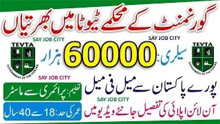 TEVTA Jobs 2024 - Technical Educational & Vocational Training Authority Jobs 2024 - Tevta Govt Jobs