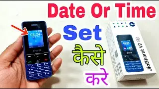 jio phone me time or date kaise set karen | how to set time or date in jio bharat v2 4g |