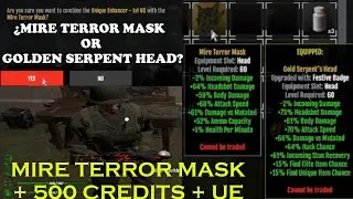 Dead Frontier 2 : MIRE TERROR MASK 500 CREDITS + UE &iquest;GOLDEN SERPENT OR MIRE TERROR?