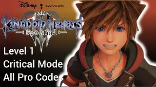 Kingdom Hearts 3 Critical Mode Level 1 All Pro Codes