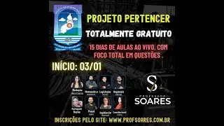 PM - PI - Legislação da PM/PI - Projeto Pertencer - Prof. Soares