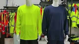 SMASYS Hi-Vis Safety Shirts, Long Sleeve Bright Shirts