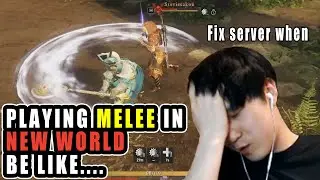 What Playing A MELEE In NEW WORLD Is Really Like....
