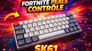 Fornite SK61 keyboard⌨️asmr😴🥱(peace control 2v2).