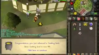 Runescape 2007 - Tronse5 - 99 Cooking Achieved!